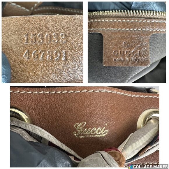 Authentic Gucci Leather Positano Silk Scarf Tote Bag Made in Italy - Picture 4 of 13